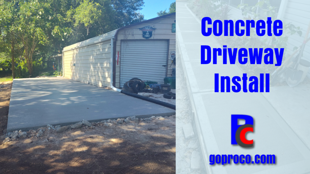 Concrete Driveway Installation in DeBary FL